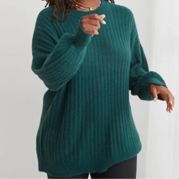 aerie Sweaters - Aerie Buttercream Sweater in Forest Green